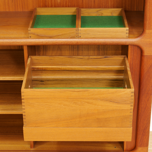 Reserved LARGE MID CENTURY DANISH TEAK BOOKCASE BY DYRLUND FURITURE