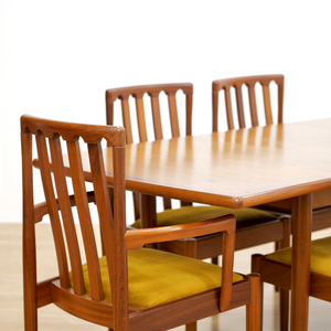 Reserved MID CENTURY DINING TABLE & CHAIR SET BY MEREDEW FURNITURE
