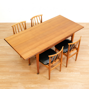 MID CENTURY SPACE SAVING DINING SET AND CREDENZA BY ELLIOTS OF NEWBURY