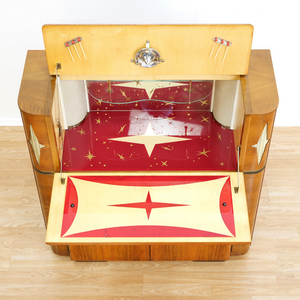 1950S ENGLISH DRY BAR LIQUOR CABINET BY VALIDITY OF LONDON
