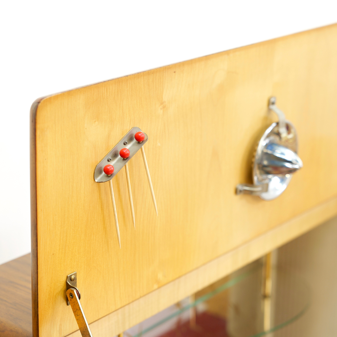 1950S ENGLISH DRY BAR LIQUOR CABINET BY VALIDITY OF LONDON