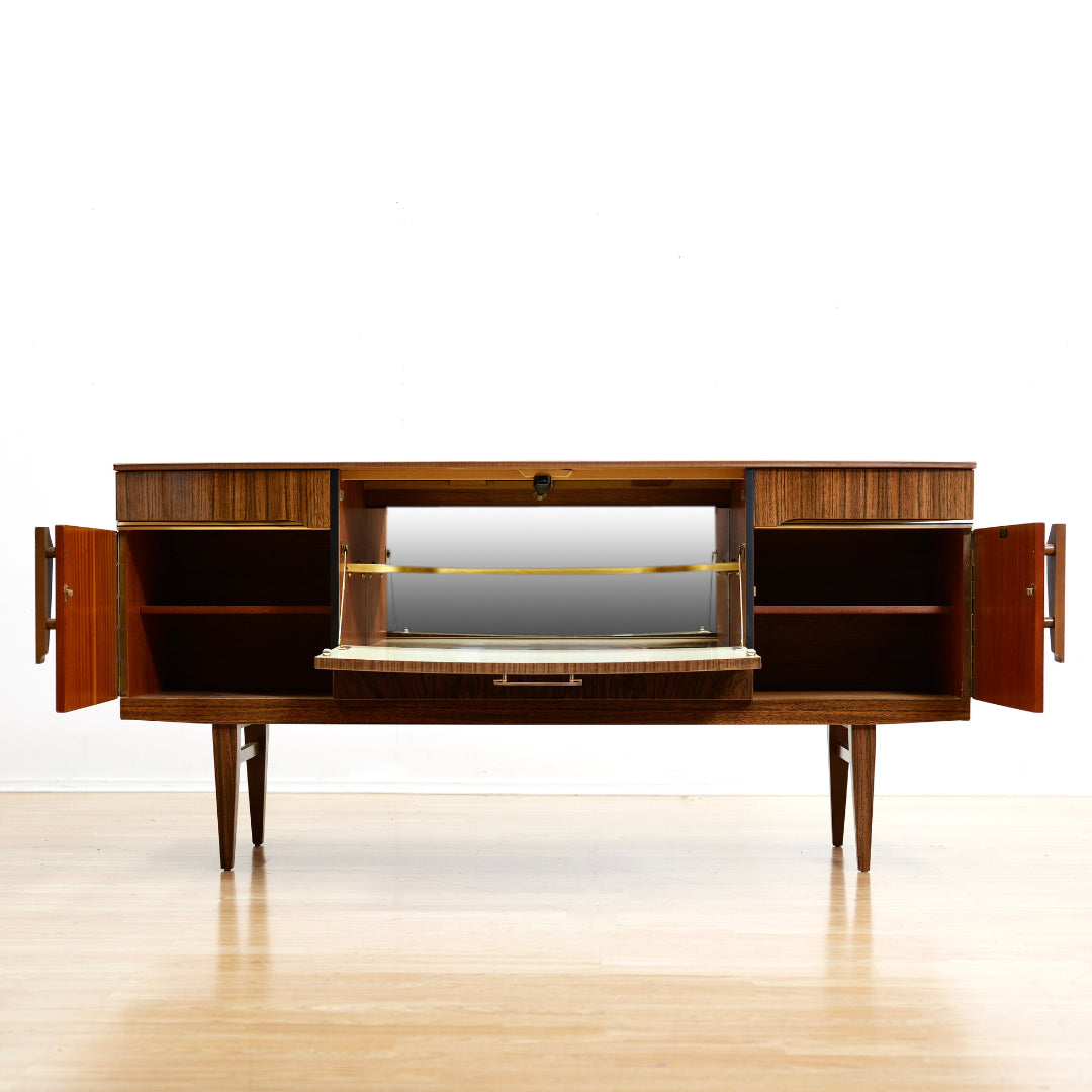 MID CENTURY MELAMINE BAR CREDENZA BY BEAUTILITY