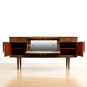 MID CENTURY MELAMINE BAR CREDENZA BY BEAUTILITY