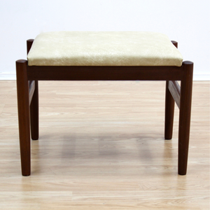 VINTAGE DANISH MODERN VANITY STOOL BY HUGO FRANDSEN FOR SPOTTRUP MOBLER