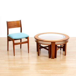 MID CENTURY TRINITY NESTING TABLES BY STONEHILL FURNITURE
