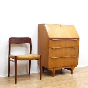 MID CENTURY SECRETARY DESK BUREAU BY SUTCLIFFE OF TODMORDEN