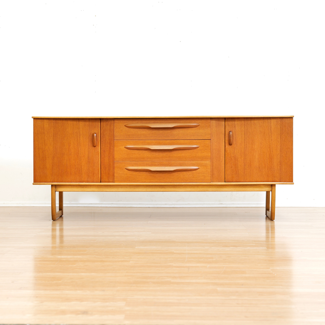 MID CENTURY 1960S TEAK CREDENZA
