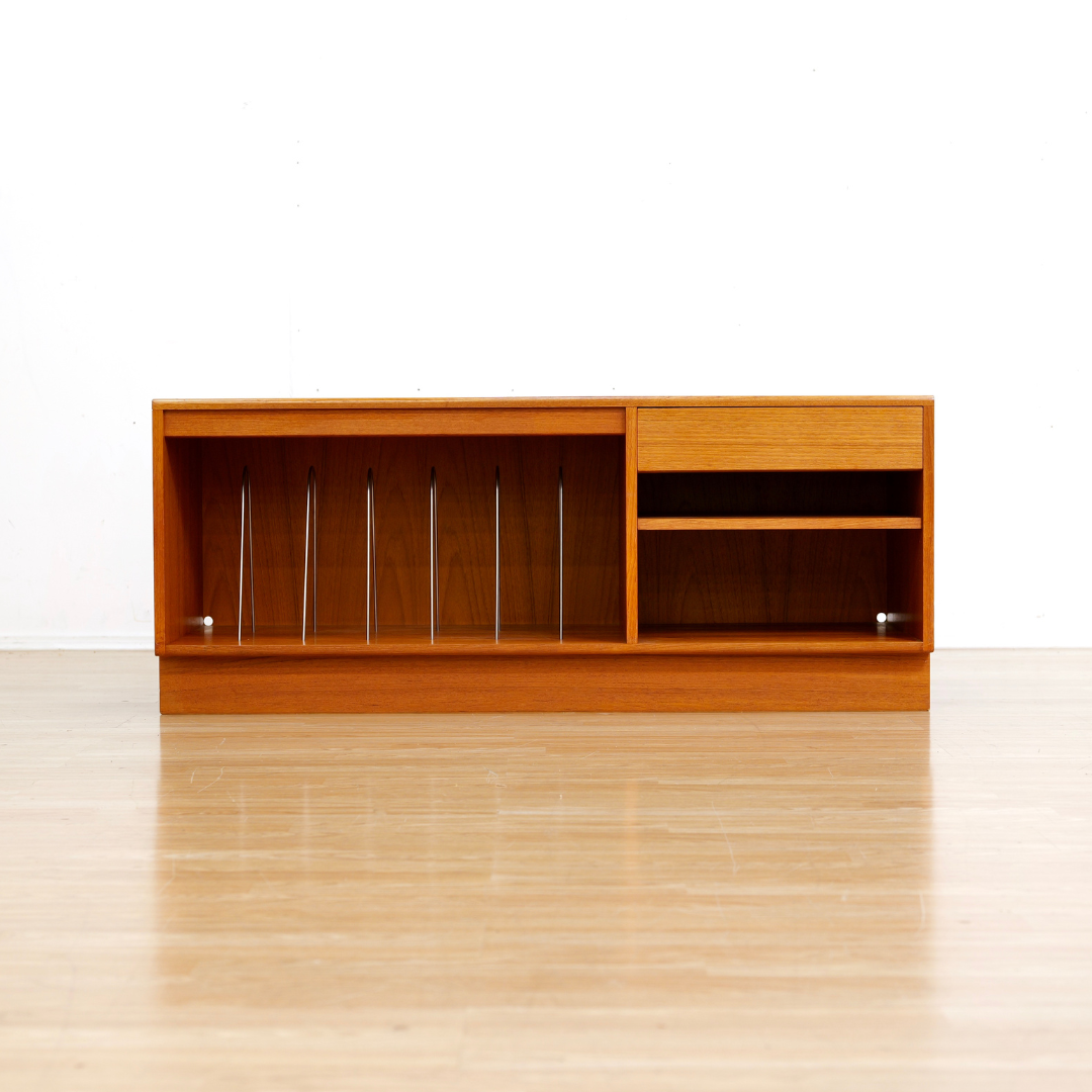 Mid Century Teak Vinyl Record Storage HIFI Media Unit by G Plan