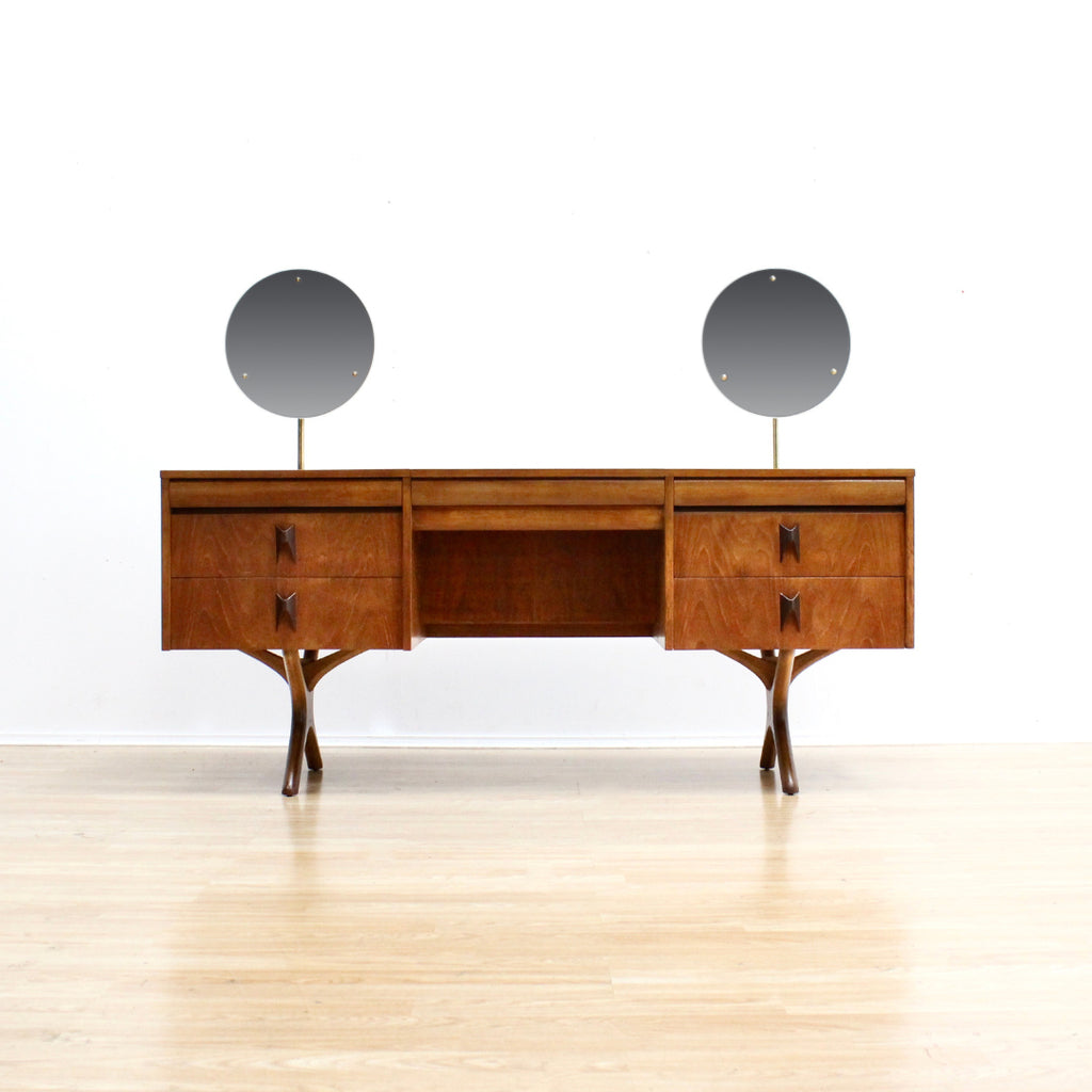 Mid Century Teak Vanity by Elliots of Newbury