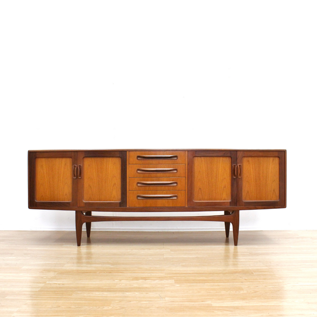 LONG MID CENTURY TEAK CREDENZA BY VB WILKINS FOR G PLAN