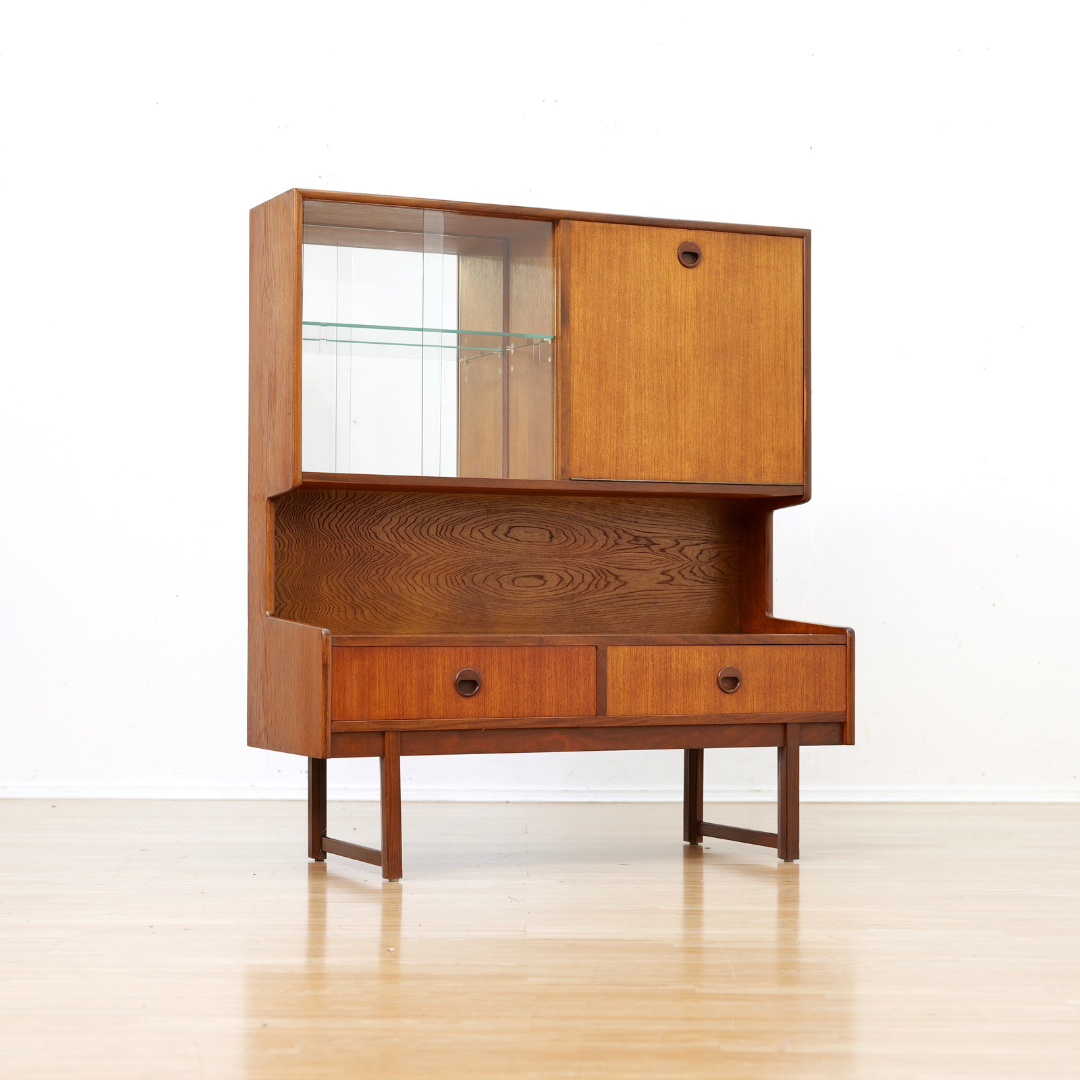 Mid Century Display China Cabinet by Turnidge of London