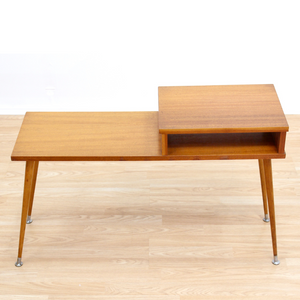 MID CENTURY MODERN COFFEE LAMP SIDE TABLE PLANT STAND