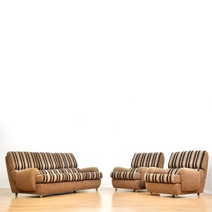 VINTAGE 1970S SOFA & CHAIR SET BY SCHREIBER UK