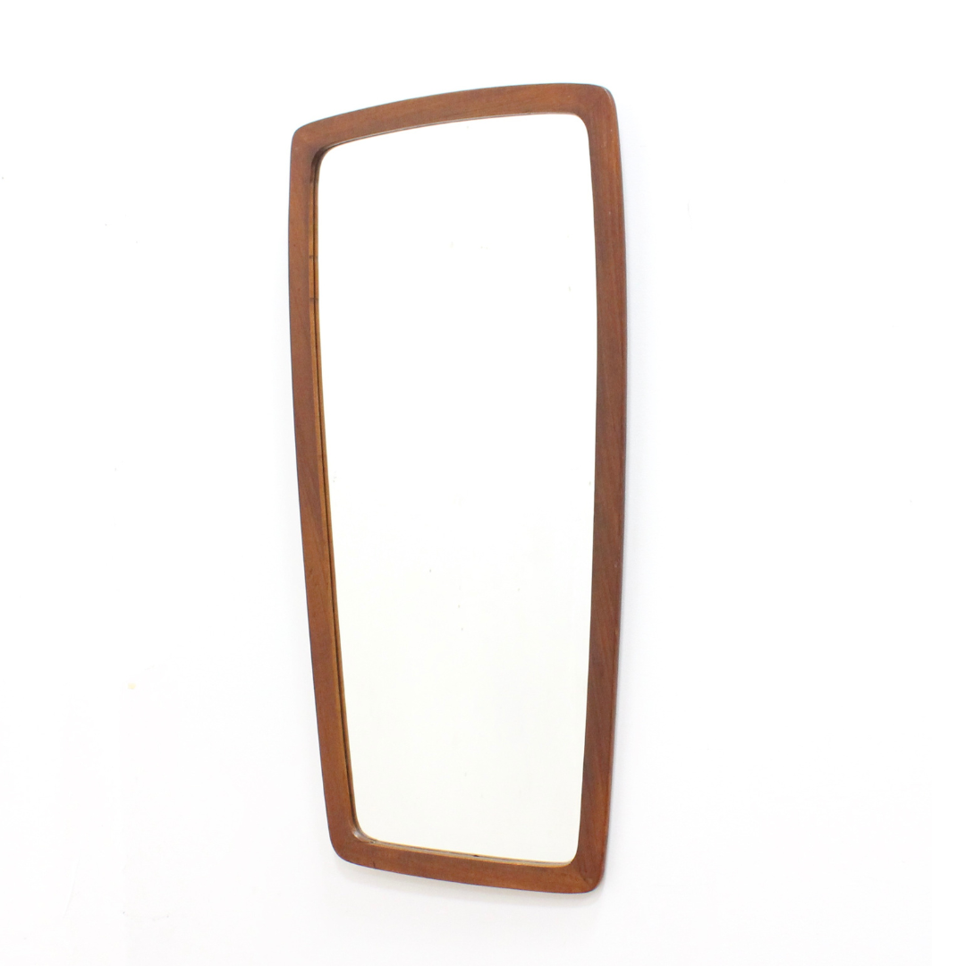 Mid Century Teak Mirror Made in Denmark
