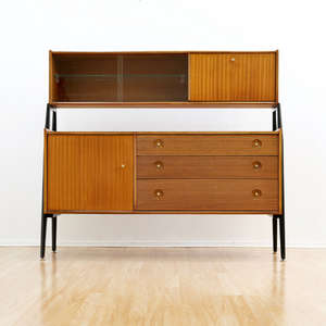 MID CENTURY HUTCH CREDENZA BY NATHAN FURNITURE
