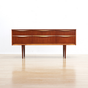 Reserved MID CENTURY SIX DRAWER TEAK DRESSER BY AUSTINSUITE FURNITURE