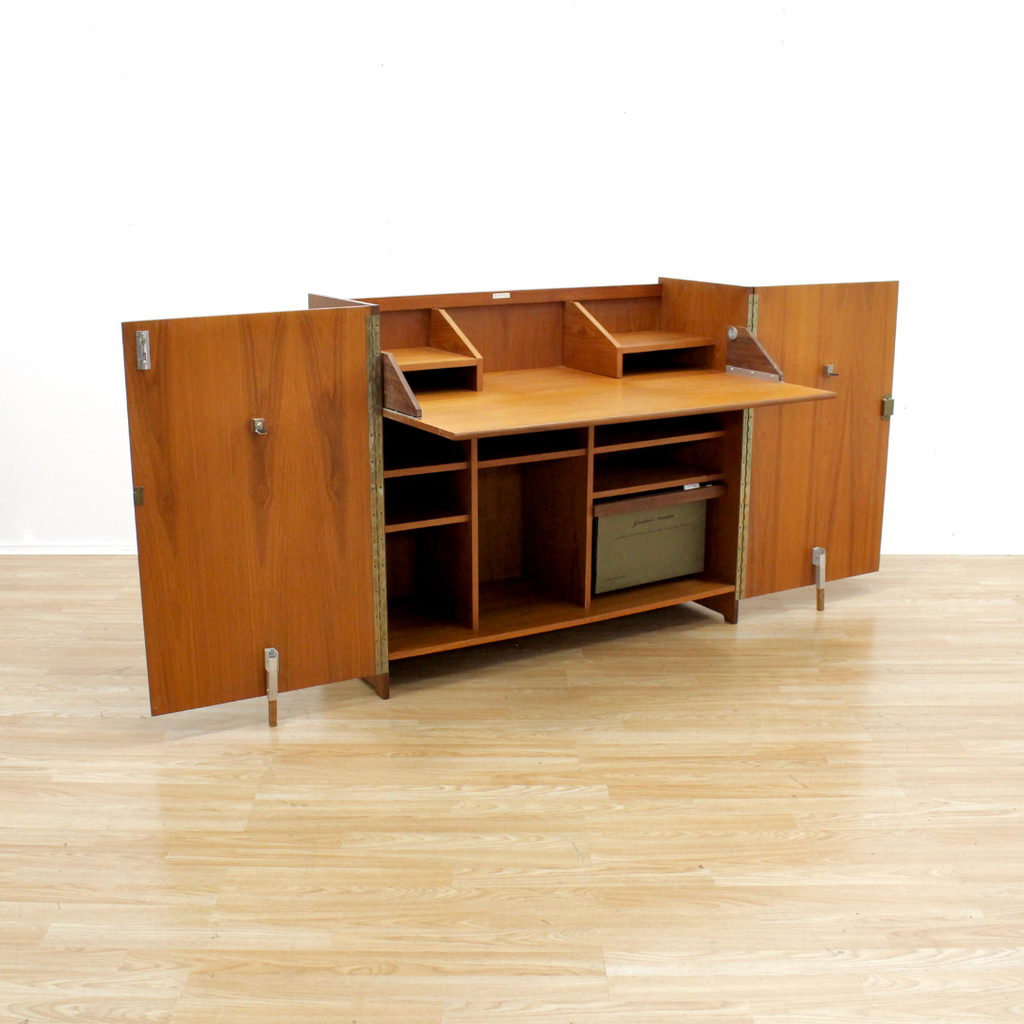 MID CENTURY COMPACT HOME OFFICE DESK BY BURBURN PRODUCTS LTD