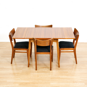 MID CENTURY EXTENDING DINING TABLE AND FOUR CHAIRS BY E GOMME