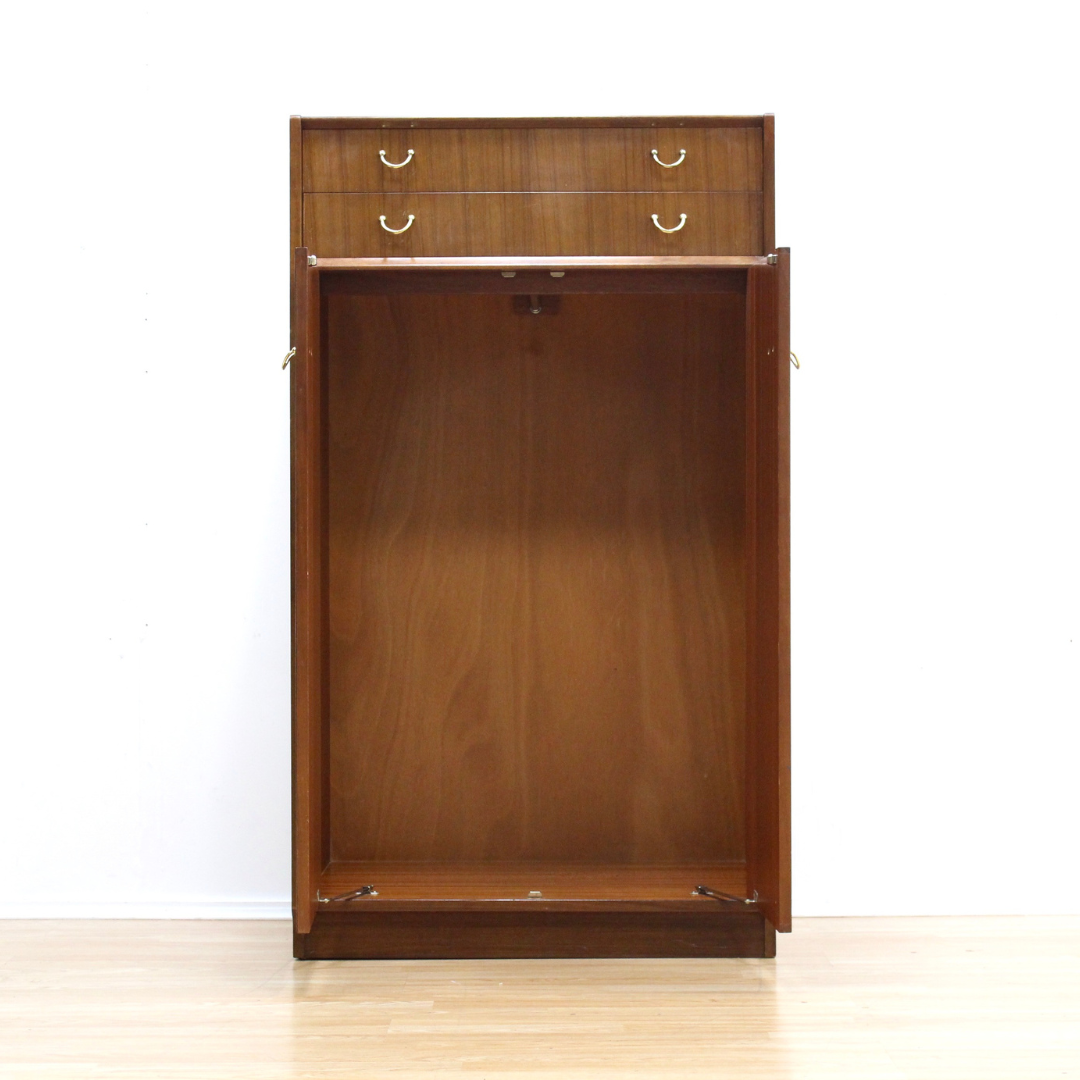 MID CENTURY ARMOIRE COAT CLOSET ARMOIRE BY E GOMME