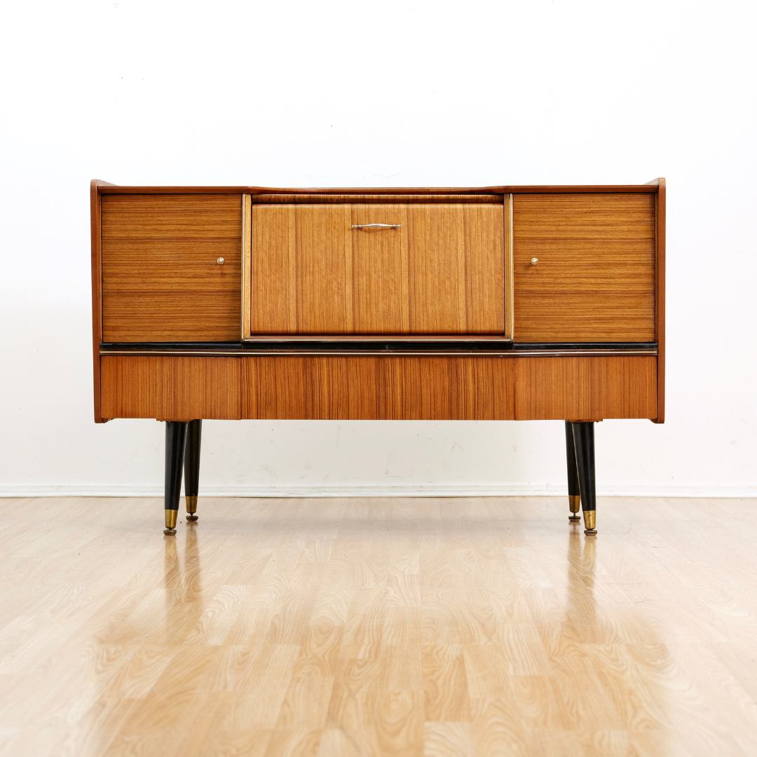 1960S LIQUOR CABINET CREDENZA BY BEAUTILITY OF LONDON