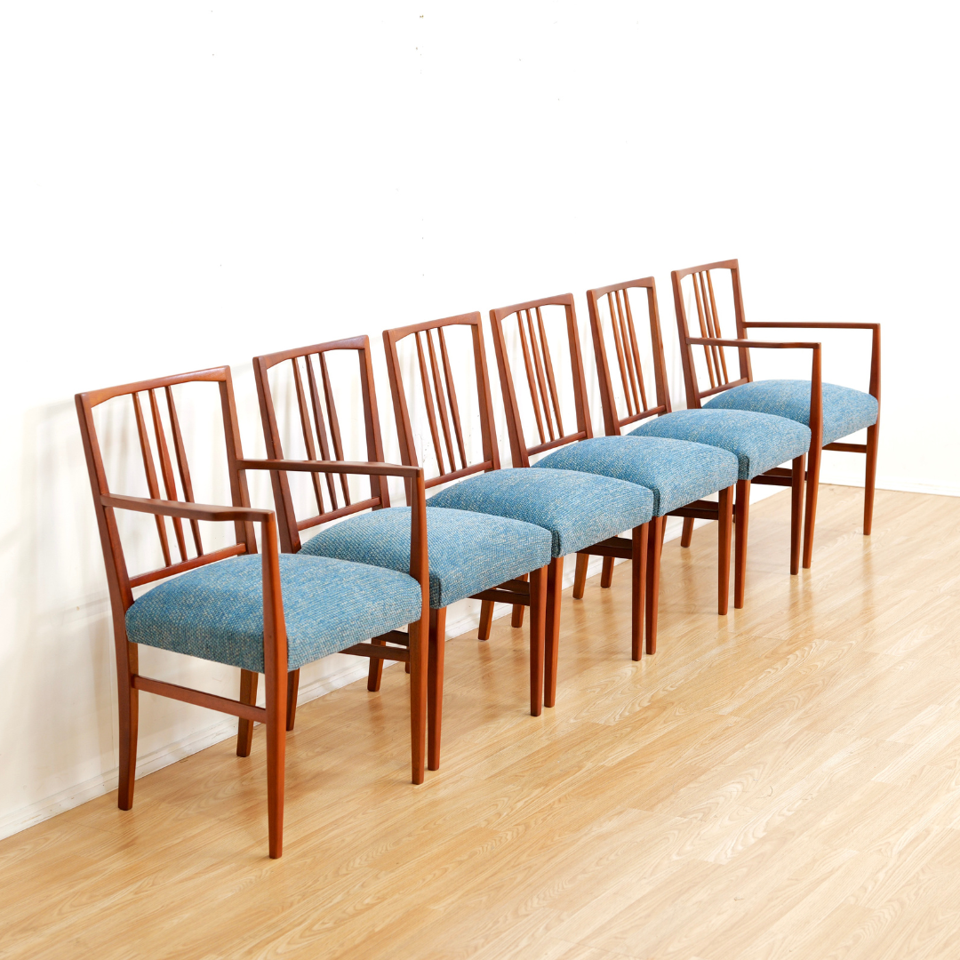 Set of Six Mid Century Dining Chairs by Gordon Russell