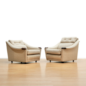 PAIR OF 1970S HIS & HER LOUNGE CHAIRS BY G PLAN