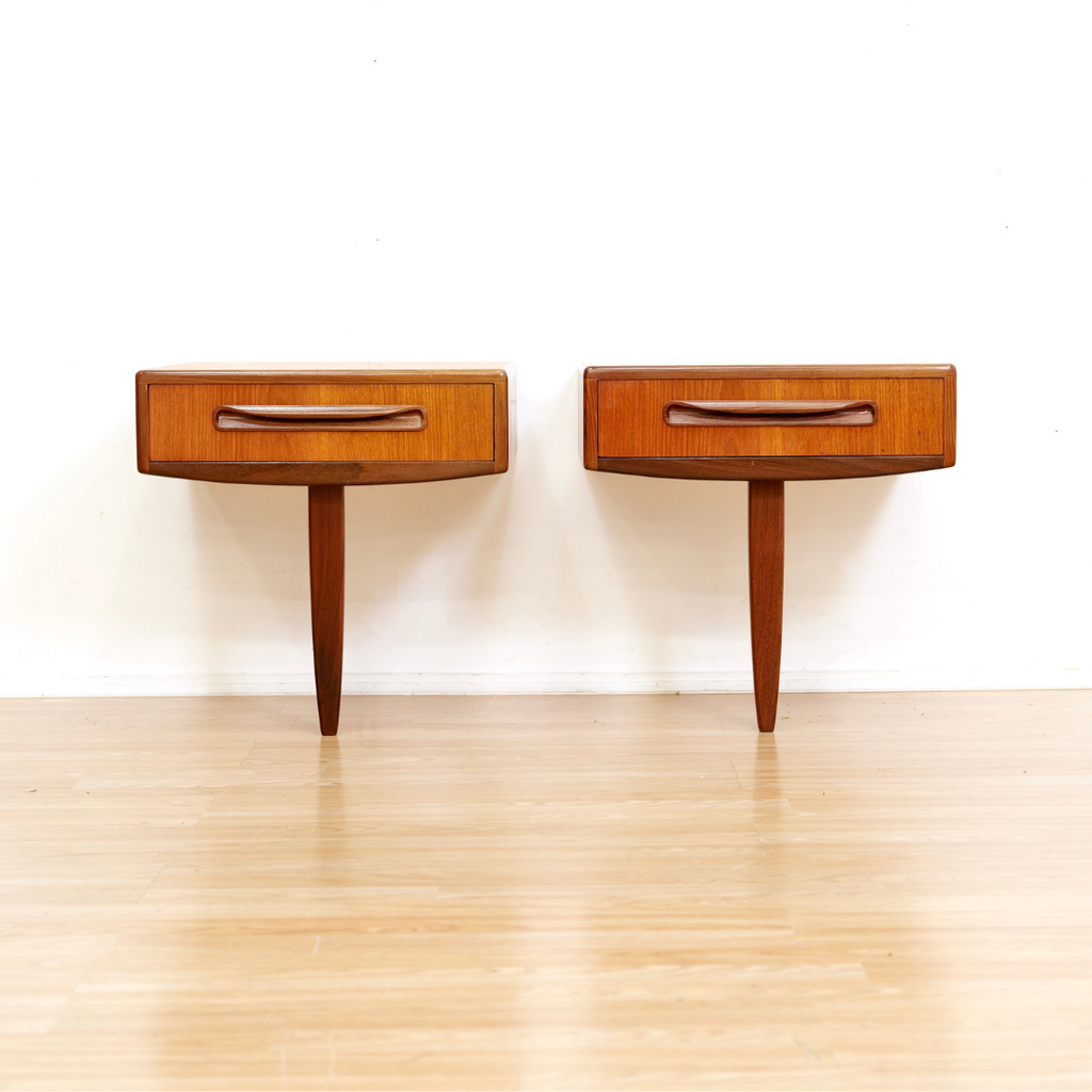 PAIR OF MID CENTURY NIGHTSTANDS BY VB WILKINS FOR G PLAN