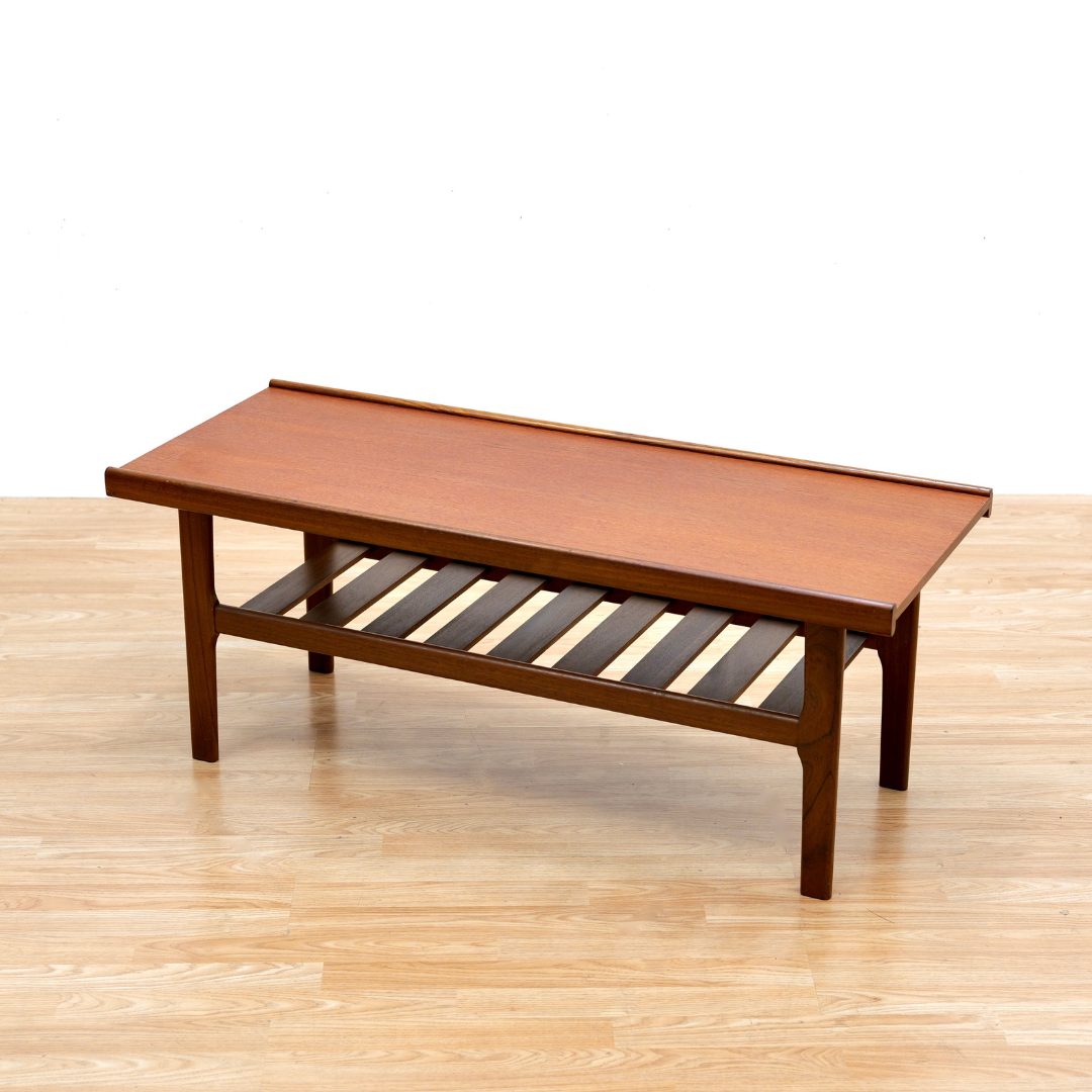 MID CENTURY DANISH TEAK COFFEE TABLE