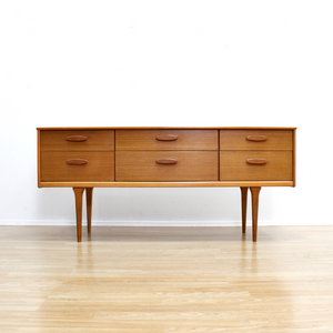 MID CENTURY SIX DRAWER DRESSER BY AUSTINSUITE FURNITURE