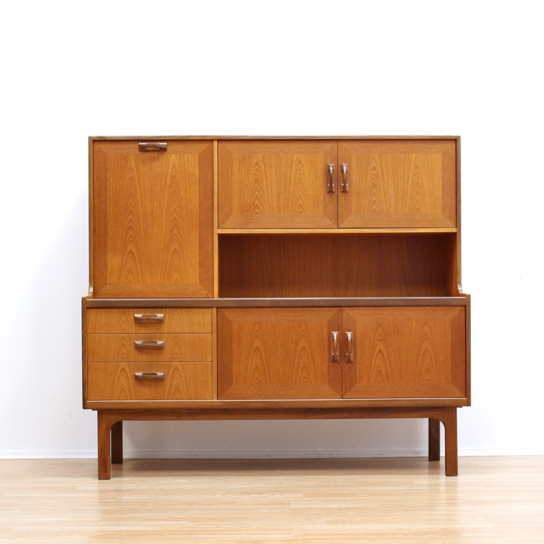 MID CENTURY TEAK CREDENZA BUFFET BY G PLAN