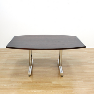 VINTAGE BRITISH CHROME TABLE BY TIM BATES FOR PIEFF FURNITURE