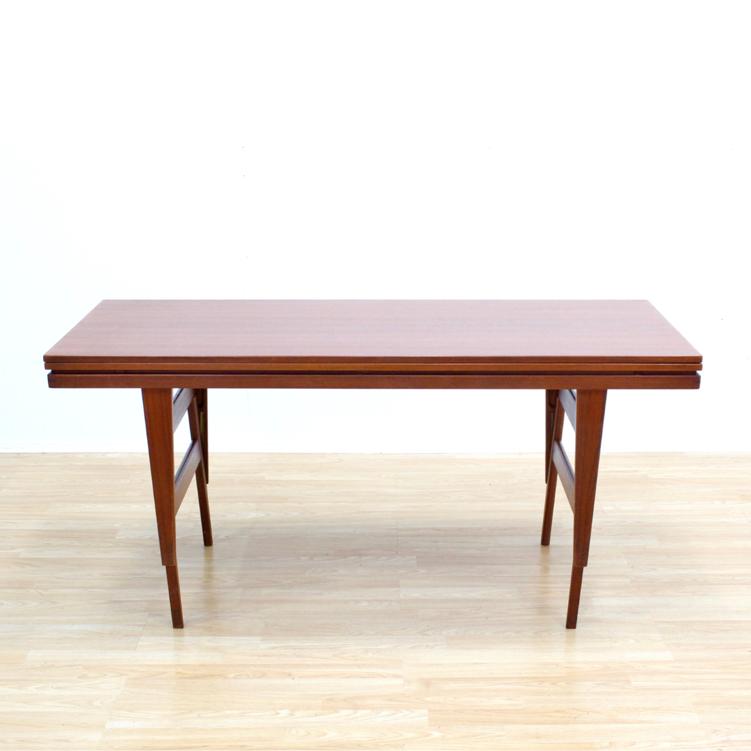 DANISH MODERN ELEVATION COFFEE / DINING TABLE IN TEAK BY TRIOH OF DENMARK