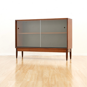 MID CENTURY CHINA CABINET BOOKCASE BY GREAVES & THOMAS