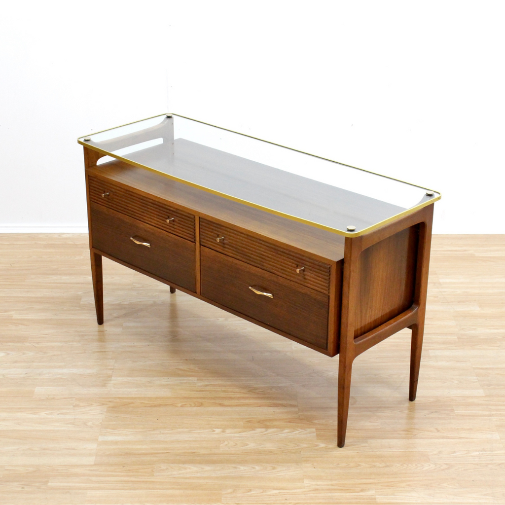 MID CENTURY DRESSER VANITY BY WRIGHTON FURNITURE