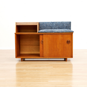 MID CENTURY ENTRYWAY BENCH IN TEAK BY CHIPPY HEATH