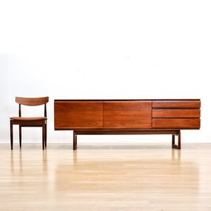 MID CENTURY TEAK CREDENZA BY WHITE & NEWTON
