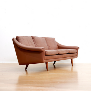 DANISH LEATHER MATADOR SOFA BY AAGE CHRISTIANSEN FOR ERHARDSEN & ANDERSEN