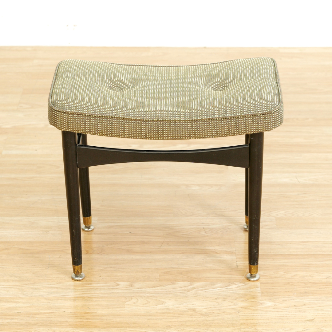 Mid Century Atomic Vanity Stool in Ebony by Nathan Furniture UK