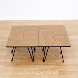 SET OF FOUR VINTAGE MODULAR SIDE TABLES