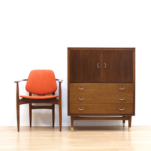 MID CENTURY DRESSER CABINET BY WRIGHTON FURNITURE