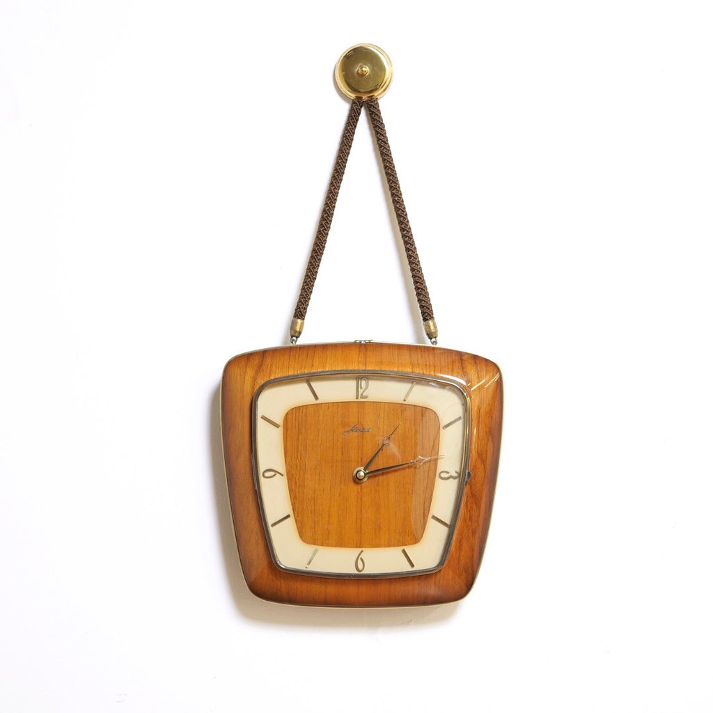 MID CENTURY GERMAN WALL CLOCK BY ZENTRA