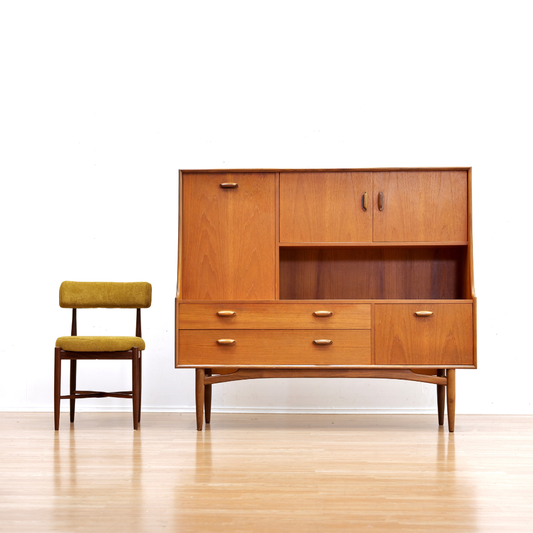 MID CENTURY DANISH RANGE TEAK CREDENZA BUFFET BY G PLAN