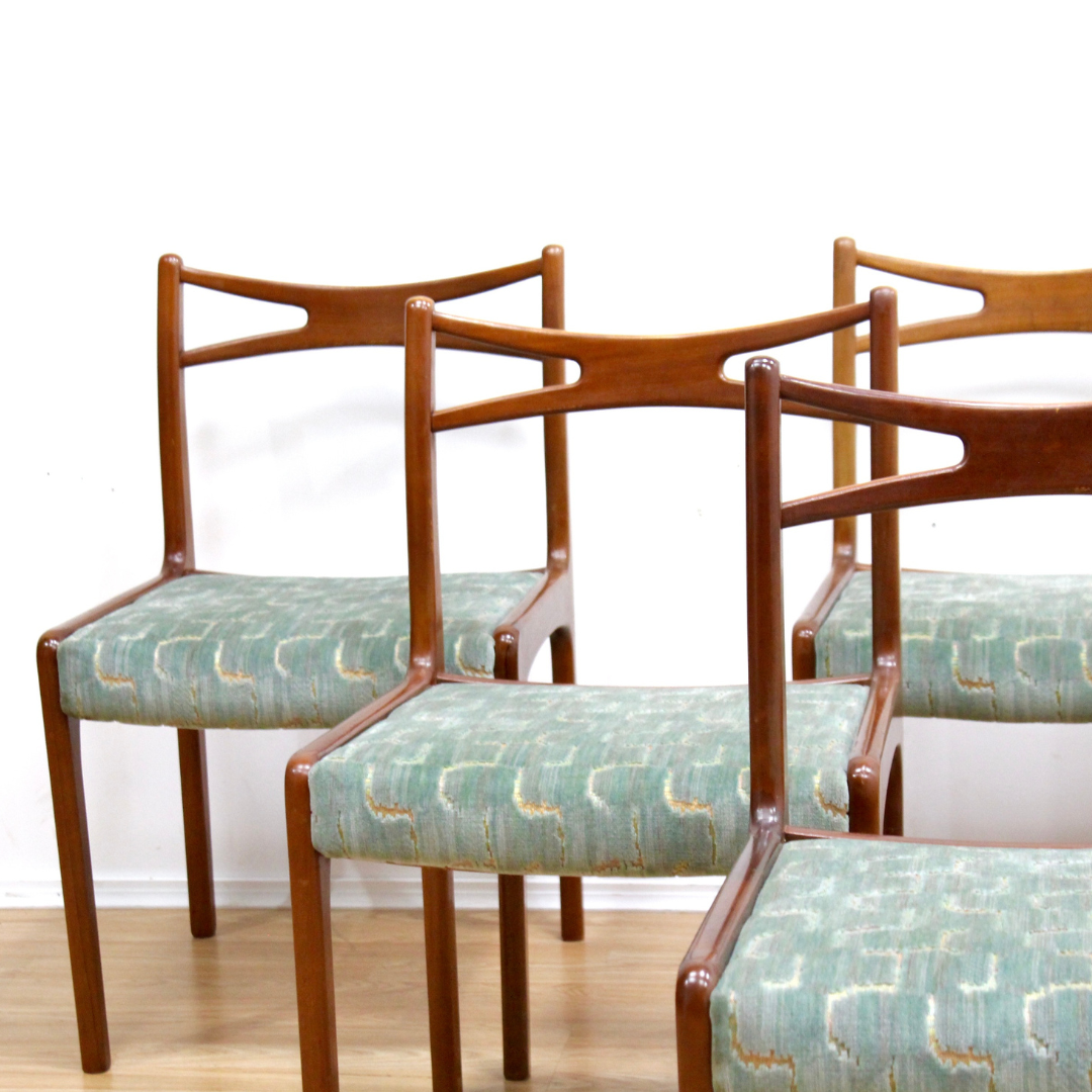 SET OF SIX MID CENTURY DINING CHAIRS BY NATHAN FURNITURE