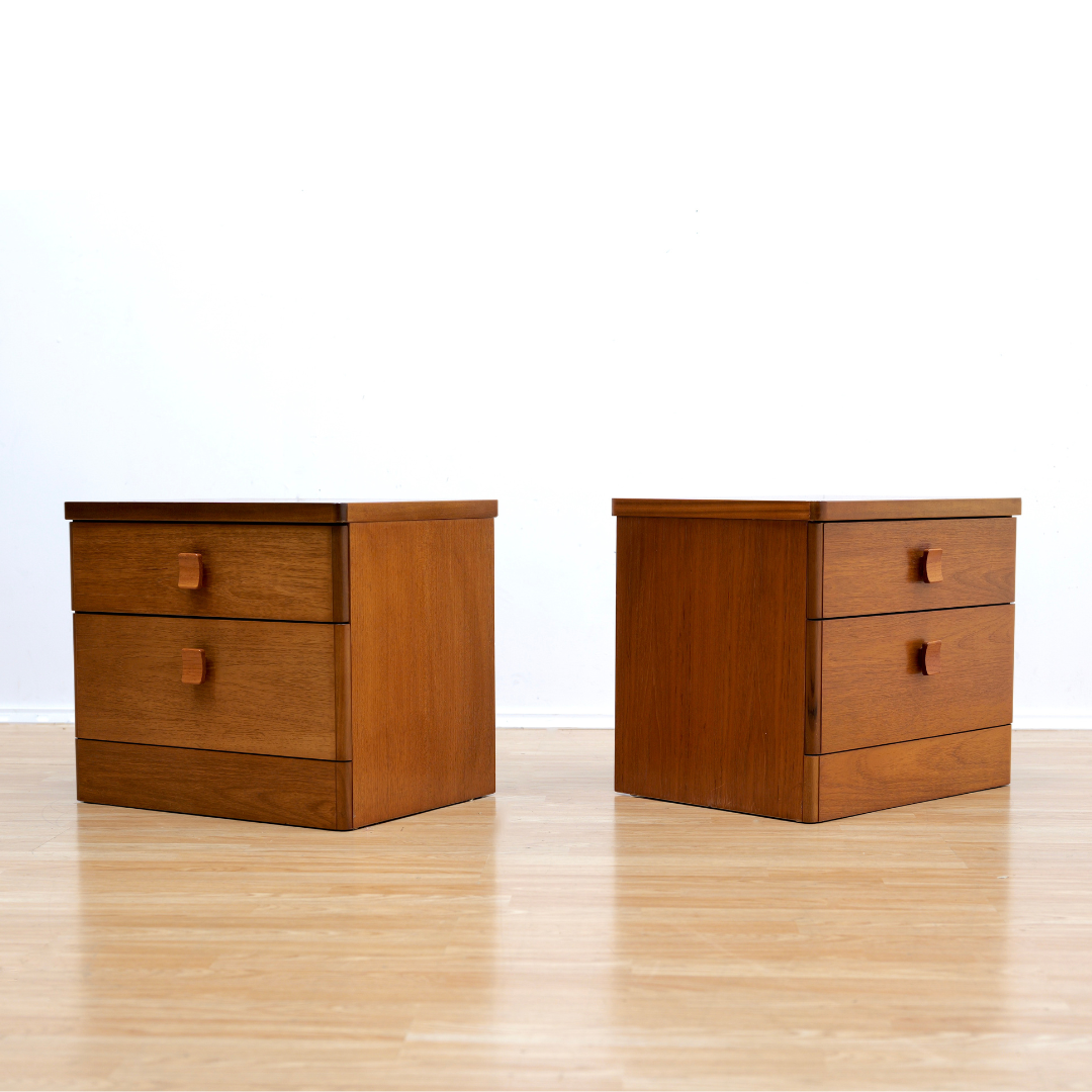 PAIR OF MID CENTURY NIGHTSTANDS BY STAG FURNITURE