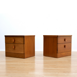 PAIR OF MID CENTURY NIGHTSTANDS BY STAG FURNITURE