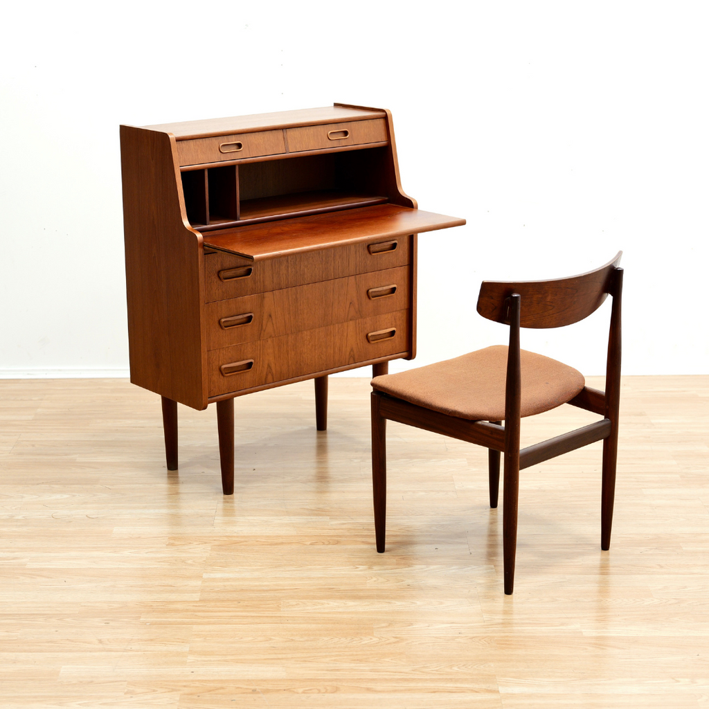 Reserved 1960'S DANISH MODERN TEAK SECRETARY BY GUNNAR NIELSEN TIBERGAARD