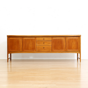 MID CENTURY TEAK CREDENZA BY NATHAN FURNITURE
