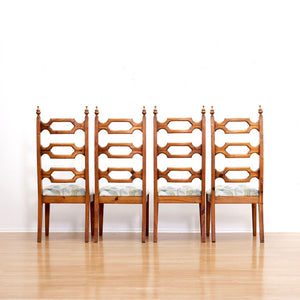 1970S HAND CARVED BRUTALIST DINING SET BY AQUARIUS ENTERPRISES AFRICA