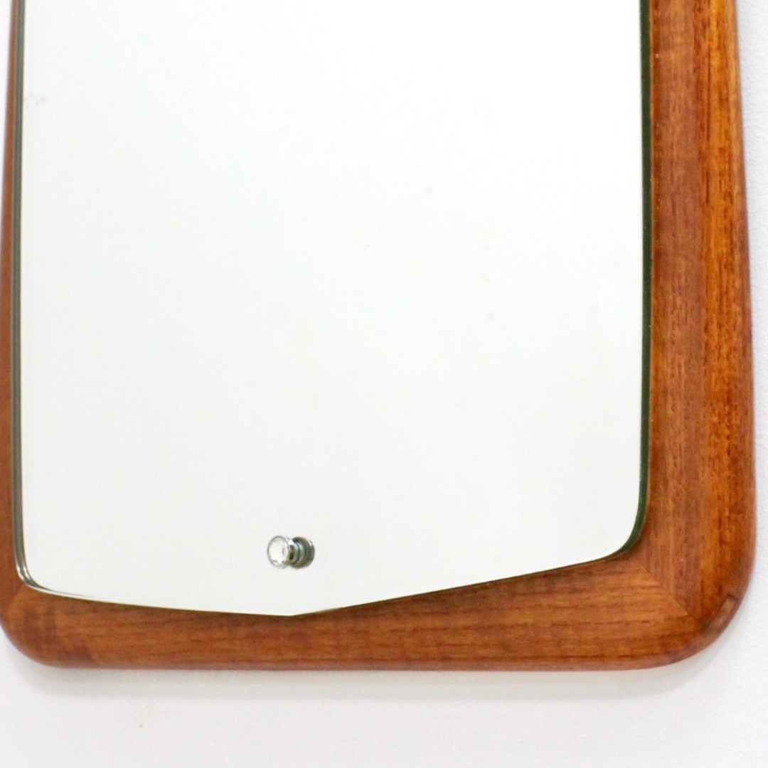 VINTAGE 1960S TEAK WALL MIRROR