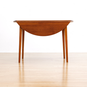 MID CENTURY DROP LEAF DINING TABLE AND FOUR CHAIRS